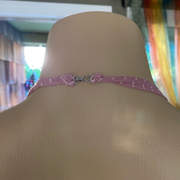 Vintage Gunne Sax blush w/ lace halter maxi dress - Picture 5 of 16